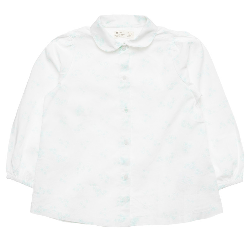 Λευκό πουκάμισο με φλοράλ στάμπα  317973