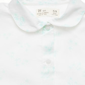 Λευκό πουκάμισο με φλοράλ στάμπα ZY 317974 2