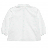 Λευκό πουκάμισο με φλοράλ στάμπα ZY 317976 4
