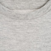 Βαμβακερό μπλουζάκι με λιτό σχέδιο, γκρι ZY 318008 3