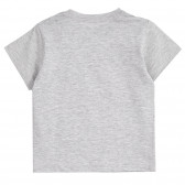 Βαμβακερό μπλουζάκι Feels Good σε γκρι χρώμα, για αγοράκι ZY 318015 3