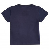Μπλε ναυτικό μπλουζάκι με καλοκαιρινή στάμπα, για μωρό ZY 318101 4