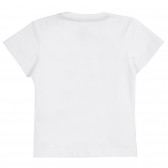 Βαμβακερό μπλουζάκι σε λευκό χρώμα, για τις καλοκαιρινές μέρες ZY 318132 9