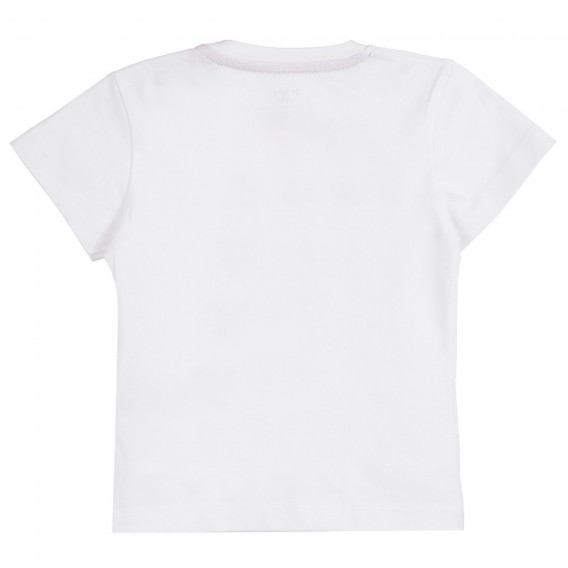 Βαμβακερό μπλουζάκι σε λευκό χρώμα, για τις καλοκαιρινές μέρες ZY 318132 9