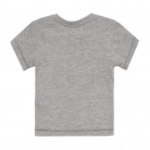 Βαμβακερό γκρι μπλουζάκι με στάμπα Dumbo, για μωρό ZY 318187 4