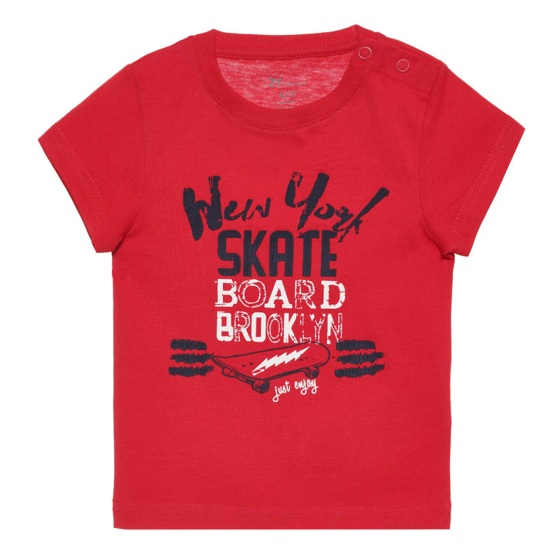 Κόκκινο μπλουζάκι με στάμπα, για μωρό  318188