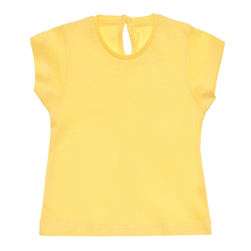 Βαμβακερό μπλουζάκι σε κίτρινο χρώμα με λιτό σχέδιο, για μωρό  318273