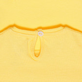 Βαμβακερό μπλουζάκι σε κίτρινο χρώμα με λιτό σχέδιο, για μωρό ZY 318274 2