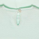 Βαμβακερό μπλουζάκι με απλό σχέδιο για μωρό, μέντα ZY 318278 2