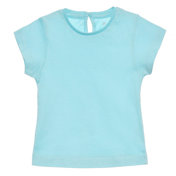 Βαμβακερό μπλουζάκι για μωρό, γαλάζιο ZY 318285 