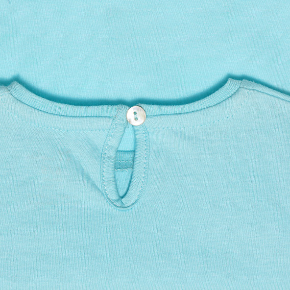 Βαμβακερό μπλουζάκι για μωρό, γαλάζιο ZY 318286 2