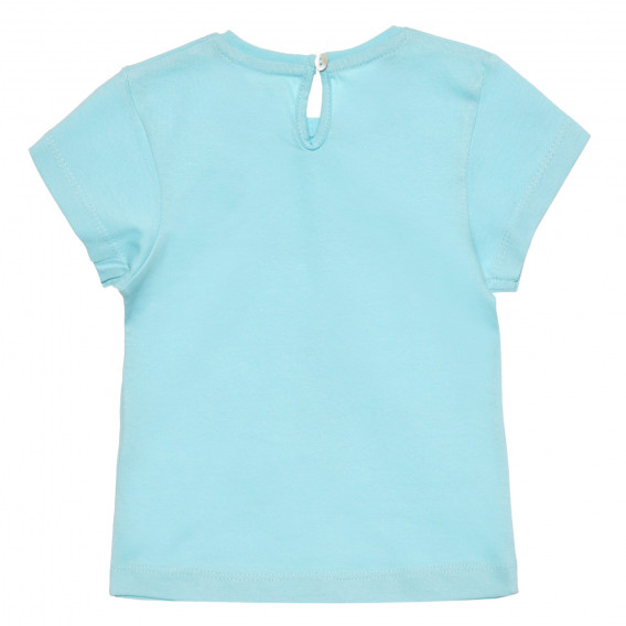 Βαμβακερό μπλουζάκι για μωρό, γαλάζιο ZY 318288 4