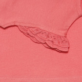 Βαμβακερό μπλουζάκι σε ροζ χρώμα με δαντέλα, για κοριτσάκι ZY 318323 3