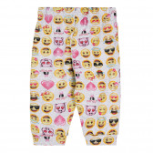 Παντελόνι με στάμπα emoji σε γκρι χρώμα, για μωρό ZY 319829 4