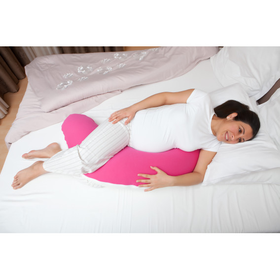 Βαμβακερό μαξιλάρι μητρότητας 53,2 x 40,4 x 21 cm, χρώμα: Ροζ Mycey 3199 2