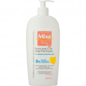 Τζελ καθαρισμού μαλλιών και σώματος χωρίς σαπούνι, 250 ml.  Mixa 319906 5