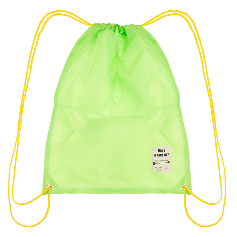 Τσάντα με κορδόνι, πράσινη  320177