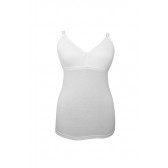 Βαμβακερή μπλούζα για θηλάζουσες μητέρες, σε λευκό χρώμα, μέγεθος 85 Mycey 3214 