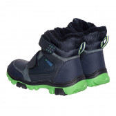 Μπότες με πράσινες λεπτομέρειες σε σκούρο μπλε χρώμα Cool club 321776 2