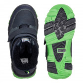 Μπότες με πράσινες λεπτομέρειες σε σκούρο μπλε χρώμα Cool club 321777 3
