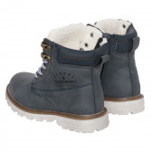 Χειμερινές μπότες ALASKA σε σκούρο γκρι χρώμα, με χρωματιστές λεπτομέρειες Cool club 321839 2