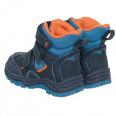 Γαλάζιες μπότες με πορτοκαλί λεπτομέρειες Cool club 321849 2
