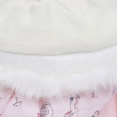 Βρεφική φόρμα Αστροναύτης, ανοιχτό ροζ, με απαλή κουκούλα και στάμπες Cool club 321958 4