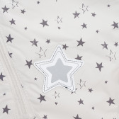 Βρεφική φόρμα Αστροναύτης, με λευκή χνουδωτή κουκούλα και στάμπες  Cool club 321963 4