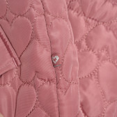 Ανοιχτό ροζ μπουφάν με απαλή φόδρα και καρδιές Cool club 322122 3