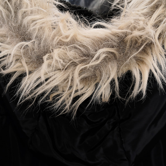 Μαύρο αδιάβροχο μπουφάν με ζώνη-κορδέλα  Cool club 322215 3