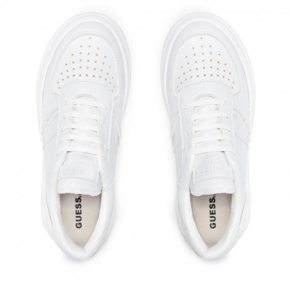 Λευκά sneakers Guess από οικολογικό δέρμα με ψηλές σόλες Guess 322380 6