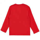 Κουλ κλαμπ κόκκινη μπλούζα με απλικέ και πούλιες Cool club 323323 4