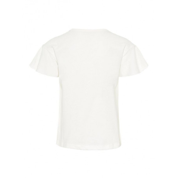 Μπλουζάκι από λευκό οργανικό βαμβάκι με τύπωμα φρούτου για κορίτσι Name it 32342 3