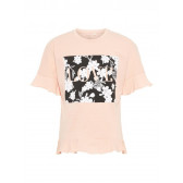 Παιδικό μπλουζάκι από οργανικό βαμβάκι με floral τύπωμα για ένα κορίτσι Name it 32477 