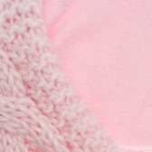 Κουλ κλαμπ ροζ φουλάρι με διακοσμητικό πλεκτό και γυαλιστερές κλωστές Cool club 324978 2