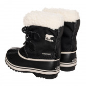Μαύρες χειμερινές μπότες Sorel με λευκές πινελιές Sorel 325094 2