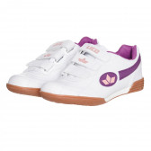 Λευκά αθλητικά παπούτσια Lico με μωβ τόνους Lico 325211 
