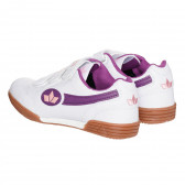 Λευκά αθλητικά παπούτσια Lico με μωβ τόνους Lico 325212 2