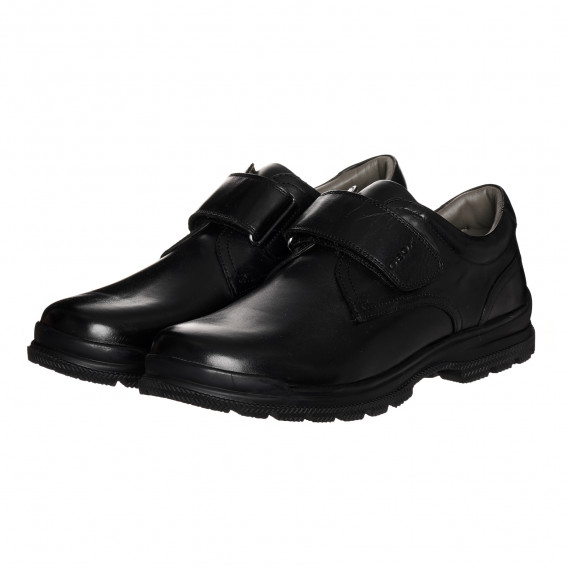 Μαύρα κομψά δερμάτινα παπούτσια για αγόρι Geox 325360 