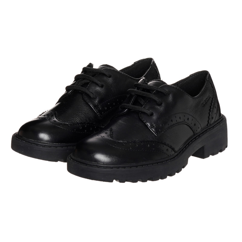 Μαύρα δερμάτινα παπούτσια Οxford  325366