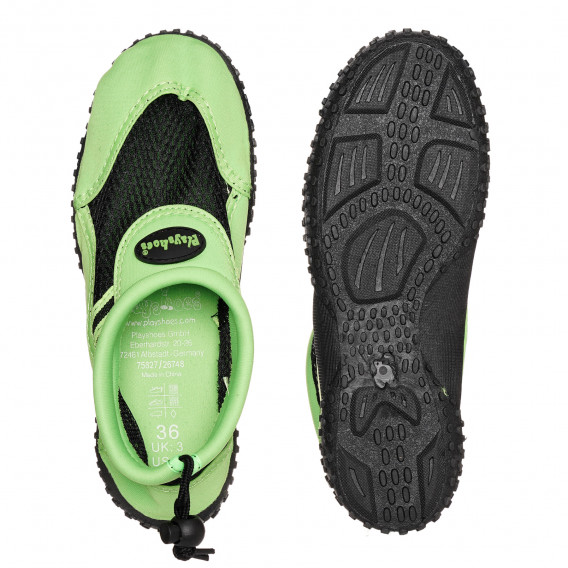 Aqua παπούτσια σε πράσινο και μαύρο χρώμα Playshoes 325537 3