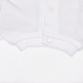 Chicco λευκό βαμβακερό μπλουζάκι με panda για μωρό Chicco 325845 3