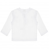 Chicco λευκό βαμβακερό μπλουζάκι με panda για μωρό Chicco 325846 4