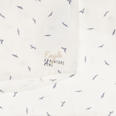 Λευκό βαμβακερό πουκάμισο με στάμπες πουλιών Chicco 325981 3