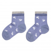 Μπλε βαμβακερές κάλτσες με σταμπωτά αεροπλάνα Chicco 326116 