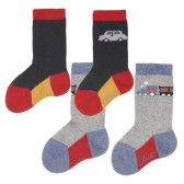 Σετ Chicco με δύο κάλτσες με στάμπα αυτοκινήτου για μωρό Chicco 326134 