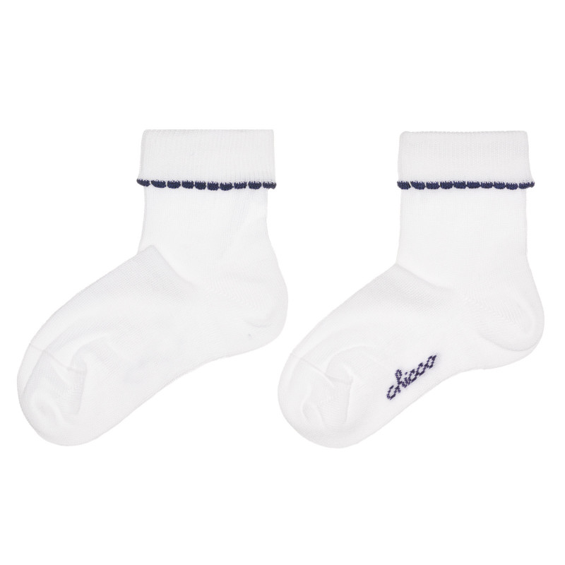 Λευκές βαμβακερές κάλτσες με βολάν για μωρά  326269