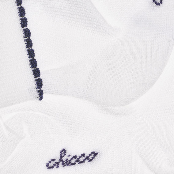 Λευκές βαμβακερές κάλτσες με βολάν για μωρά Chicco 326270 2