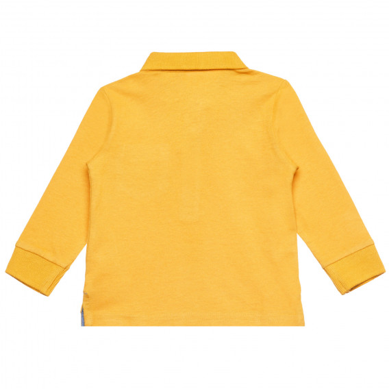 Chicco πορτοκαλί βαμβακερή μπλούζα με γιακά Chicco 326368 4