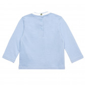 Chicco μπλε βαμβακερή μπλούζα με στάμπα &#39;&#39;WOOD LAND&#39;&#39; για μωρό Chicco 326514 4